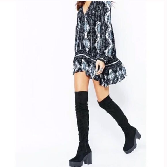 Free People Down by the Bay Tunic Bohemian Top - Picture 2 of 8